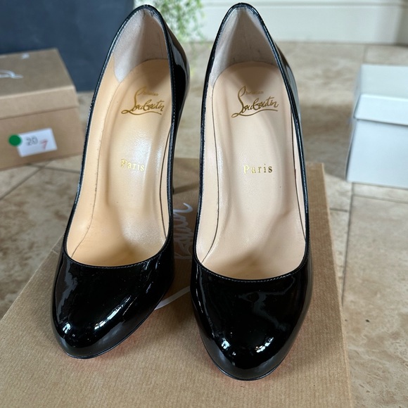 Christian Louboutin Black Patent Leather Pumps - Picture 7 of 7